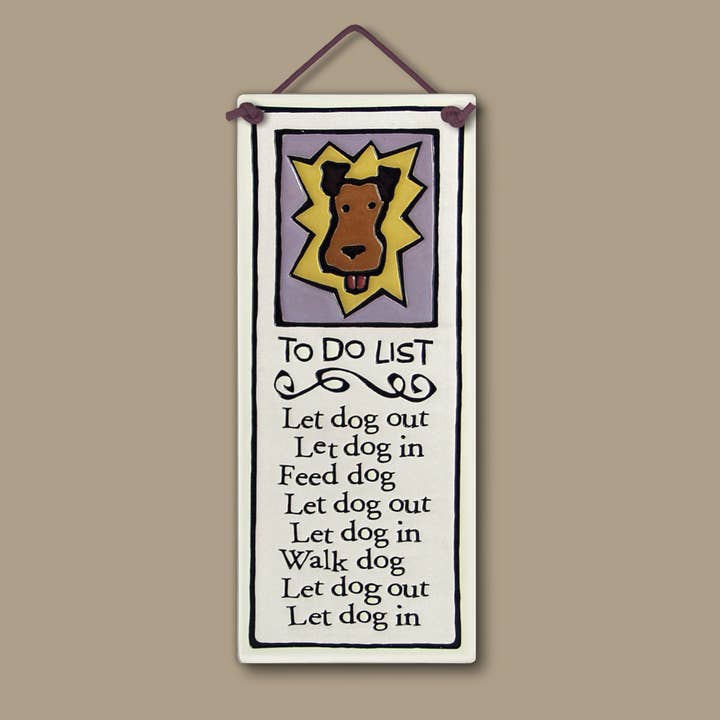380 - To Do List Art mural pour la vente par Macone Clay / Spooner Creek