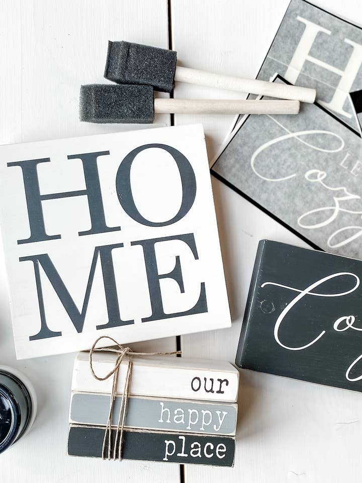Home Let's Get Cozy - Sign Bundle | DIY Kit for wholesale by Rustic Chalk Decor