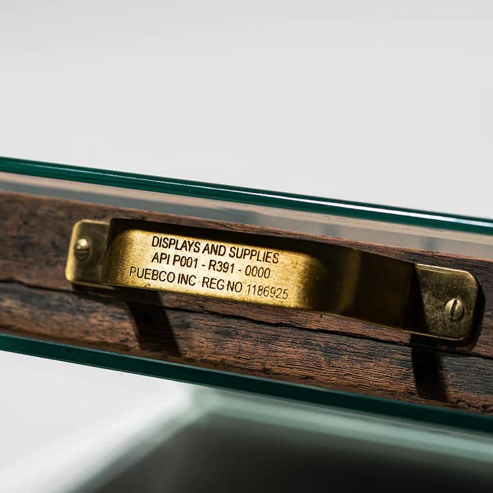 Puebco - Wholesale Display Case - GLASS DISPLAY CASE WITH VINTAGE DRAWER4