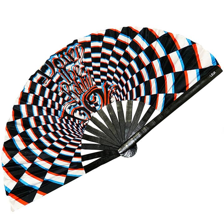 LASR - Vendita all'ingrosso Ventaglio pieghevole portatile - Psychedelic Rabbit Fan