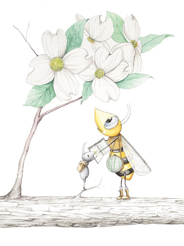 Naturalistes, Les : Impression Giclée d'Aquarelle pour la vente par Katie Crawford Art