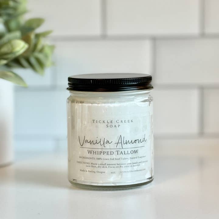 Tickle Creek Soap - Wholesale Body Balm/Butter - Whipped Tallow Vanilla Almond