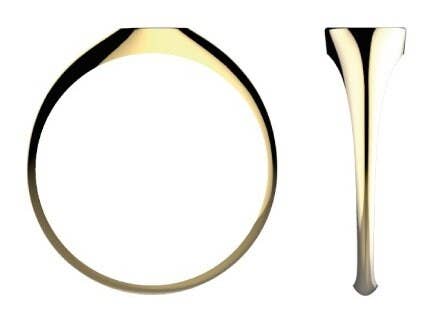 Zahav Jewelry – wholesale Signetring – 14 k massivt guld | Signetring | Läcker ring | 14 k massivt guldring | Storlek 3 Ring I Guldsmycken I Modesmycken2