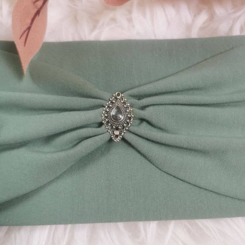 Bohia - Wholesale Fashion Headband - Women's - Mirela mint khaki headband5