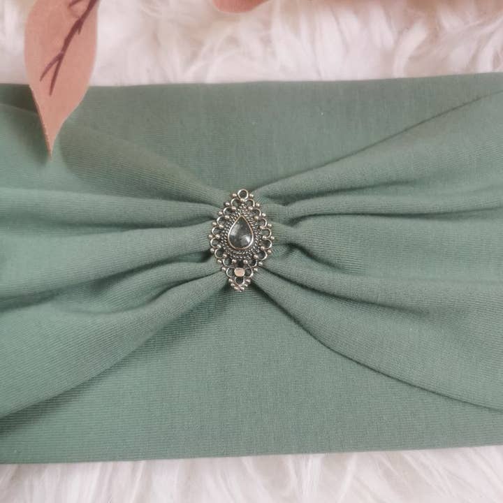 Bohia - Wholesale Fashion Headband - Women's - Mirela mint khaki headband5