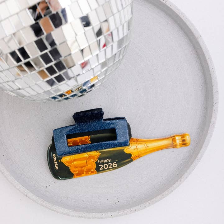 Hair clip - 1. Happy 2026 - Crush Milky Way for wholesale by sasstie