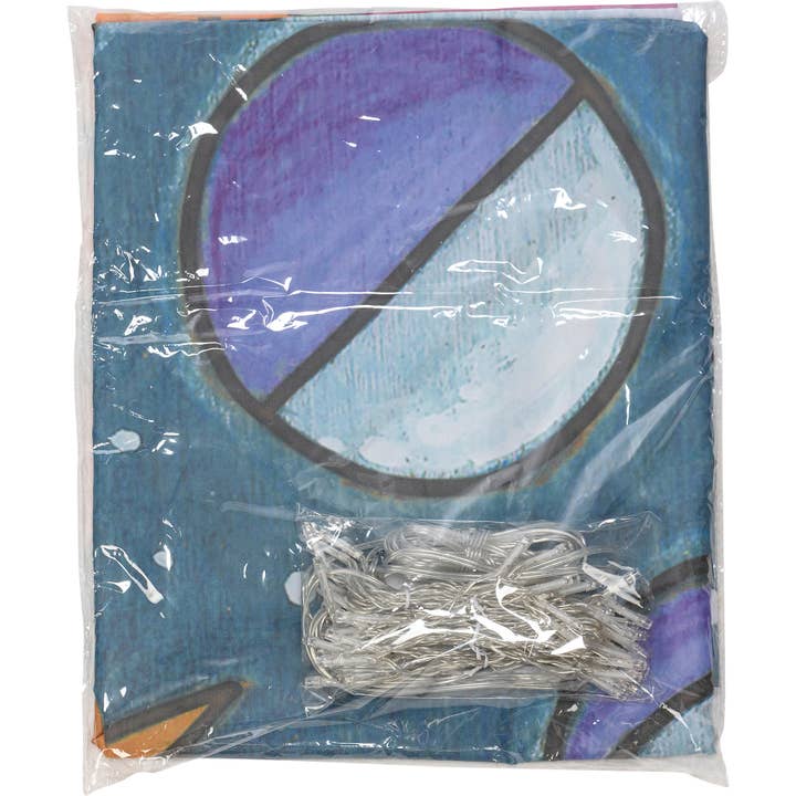 Primitives by Kathy - Wholesale Wall Sign - Moon Phases Lighted Tapestry