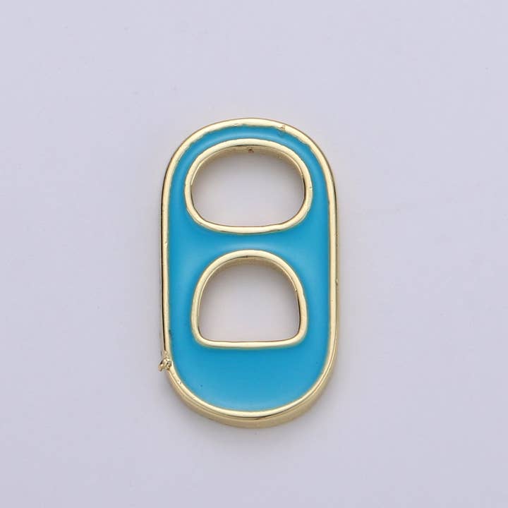 Aim Eternal - Wholesale Individual Charm/Pendant - Black, Blue, Pink, Green, Yellow, Red Enamel Bottle Opener Gold Filled Charm - D-374- D-3837