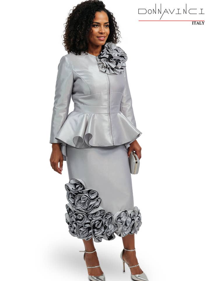 Donna Vinci, Style 12164 - 2pc. Jacket & Skirt Set for wholesale by Donna Vinci