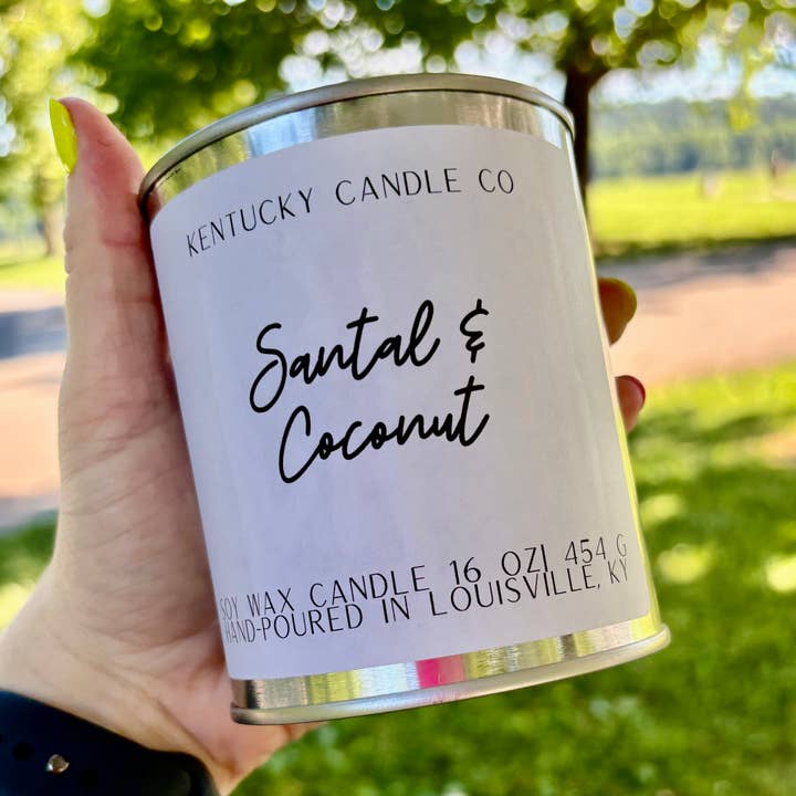 Santal & Coconut for wholesale by Kentucky Candle Co.
