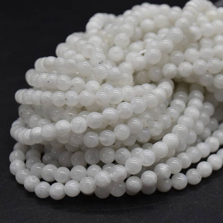 Oriental Direct Craft Supplies - Wholesale Beads - Grade A Natural Rainbow Moonstone Round Beads11