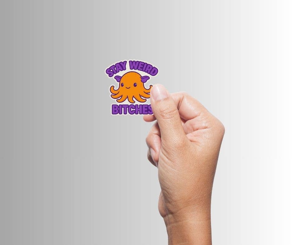 Slightly Askew Art - Wholesale Sticker - "Stay Weird Bitches" Sticker Variety Pack - 10 Designs17