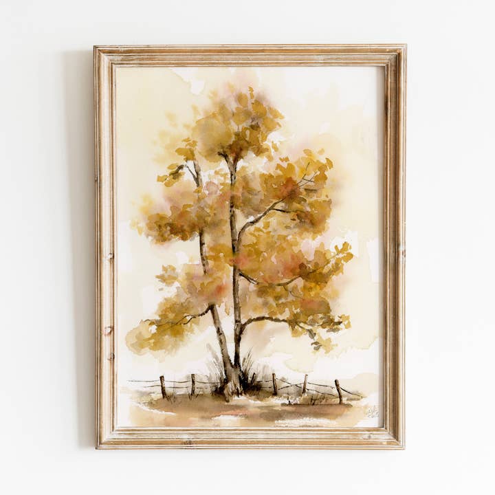 Imprimé d'arbre d'automne pour la vente par Sarah Jane Studio Art