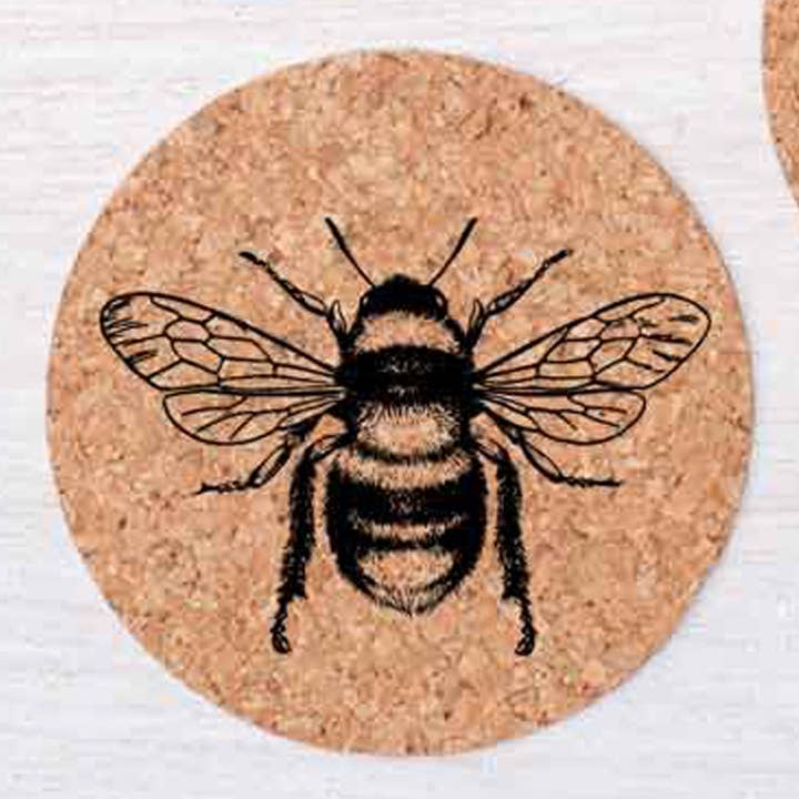 Counter Couture - Wholesale Coasters - Bee Cork Coasters | Protects Surfaces1