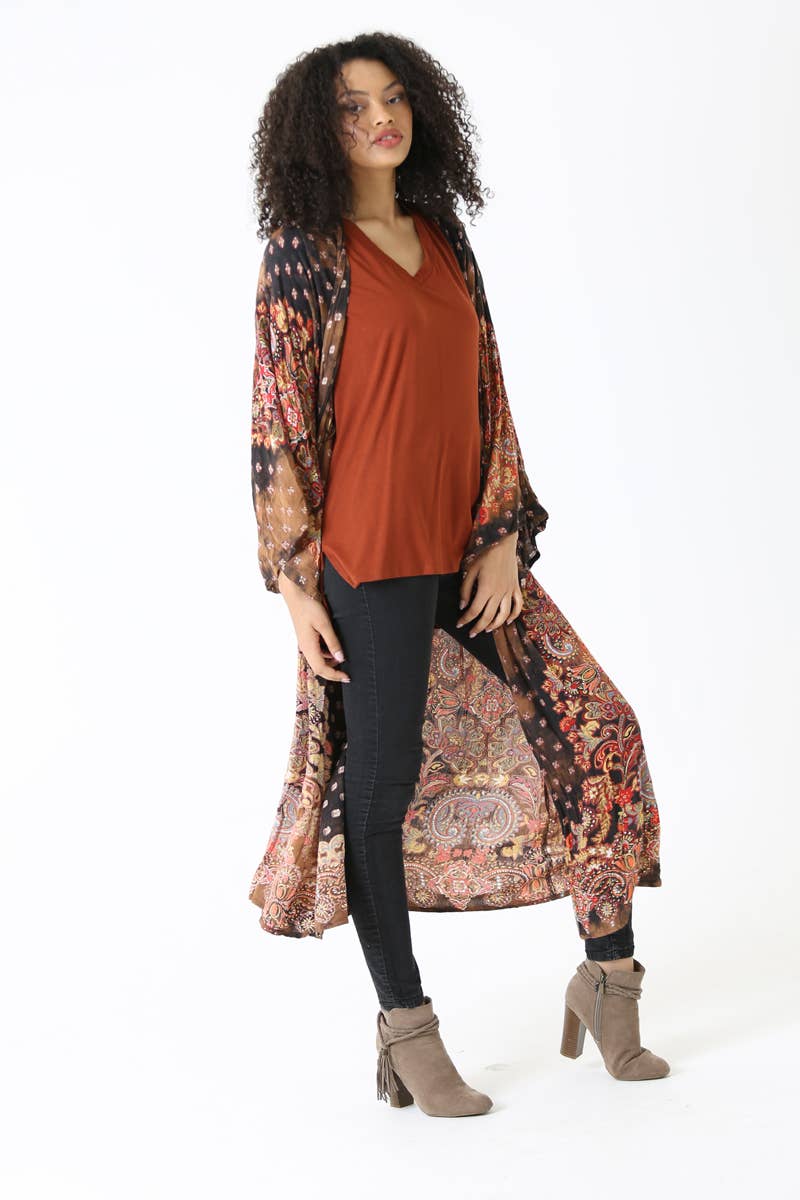 ANGIE - Wholesale Kimono - Women's - BJ664-W702 BLEACH TIE DYE PRINTED DUSTER KIMONO19