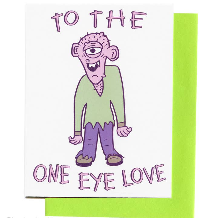 Lucky Sardine - Wholesale Valentine's Day Card - To The One Eye Love, Cyclops Valentine & Halloween Card