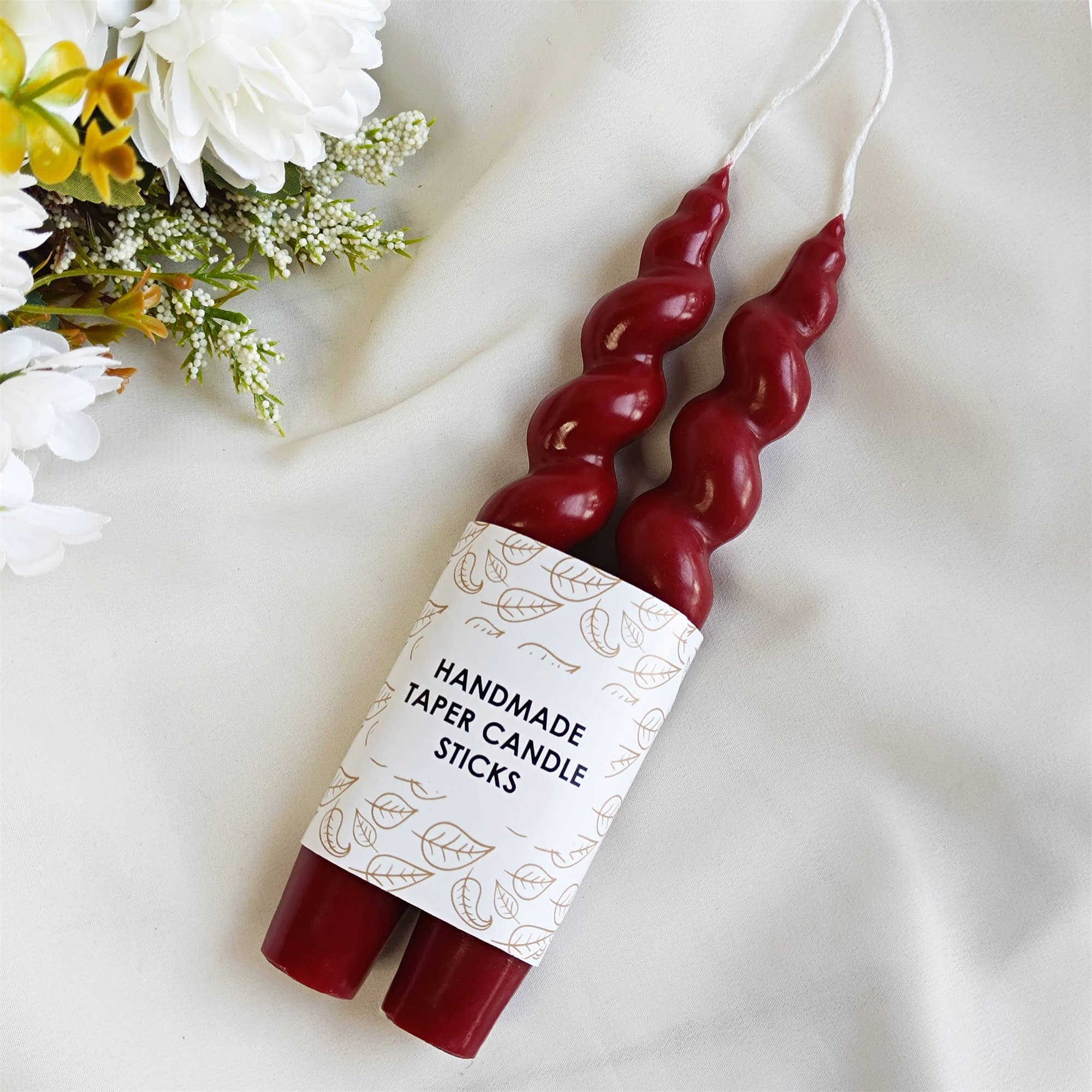 Candles Meta – wholesale Tapered candle/candlestick – 7.28" Handmade Home Decor Spiral Taper Candles1