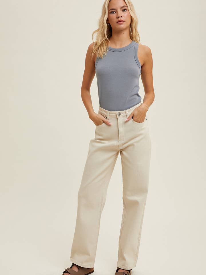 Wishlist Apparel - Wholesale Tank Top - Women's - CREW NECK RIBBED KNIT TANK TOP / WL18-104422