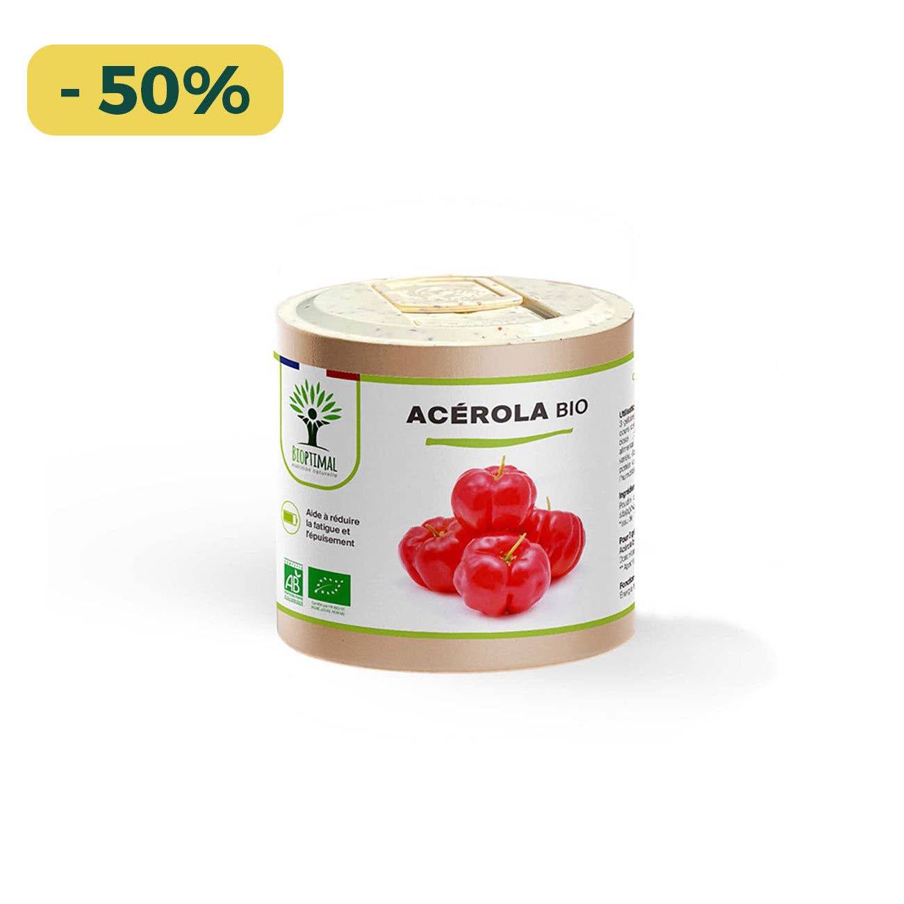 Bioptimal - Wholesale Oral Supplement/Vitamin - Organic acerola - Dietary supplement - Made - in capsules