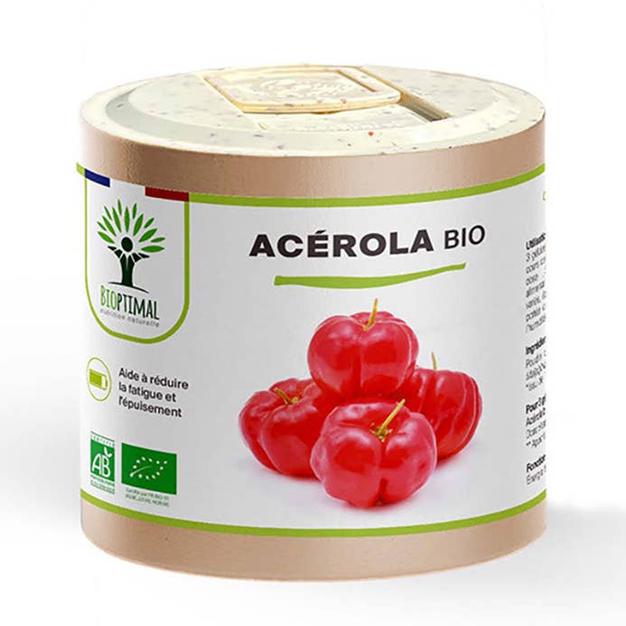 Acerola orgânica em cápsulas - suplemento alimentar por atacado de Bioptimal