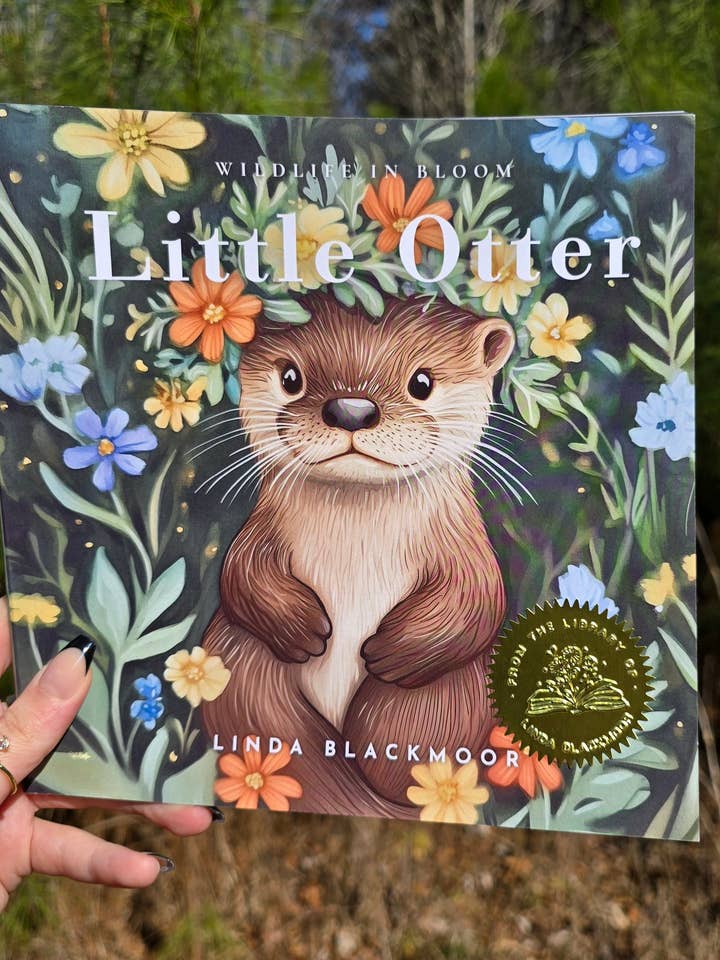 Wildlife in Bloom: Little Otter for wholesale by Author Linda Blackmoor