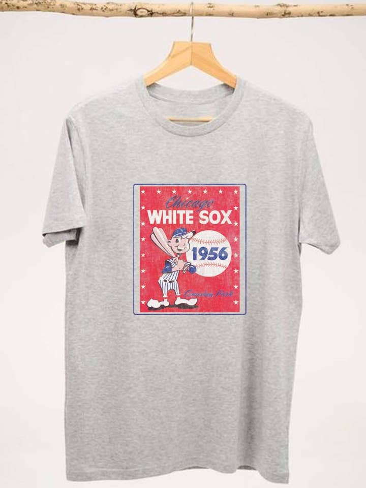 HARANG - Wholesale Screen Printed T-Shirt - Unisex - M7812 CHICAGO WHITE SOX 1956 graphic tee3