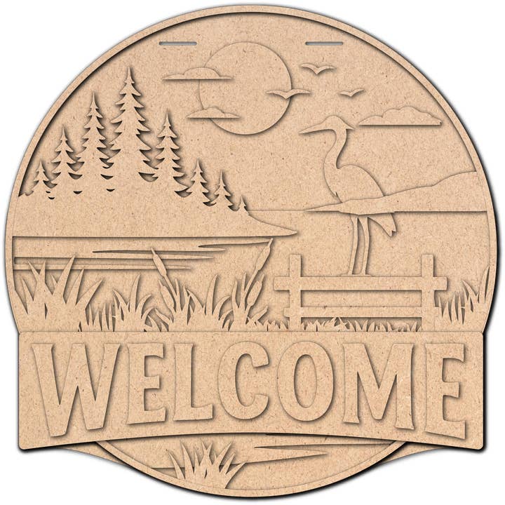 Bienvenue Grue | Kit DIY pour Porte ou Table pour la vente par Crazy Daisy Designs