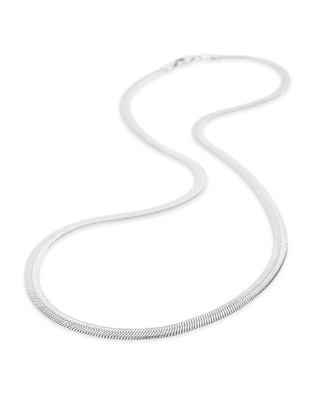Sterling Forever - Wholesale Link & Chain Necklace - Herringbone Chain Necklace8