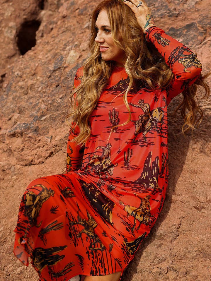 Burnt Toast - Wholesale Dress - Women's - Hold Your Horses Boxy Mesh Dress7