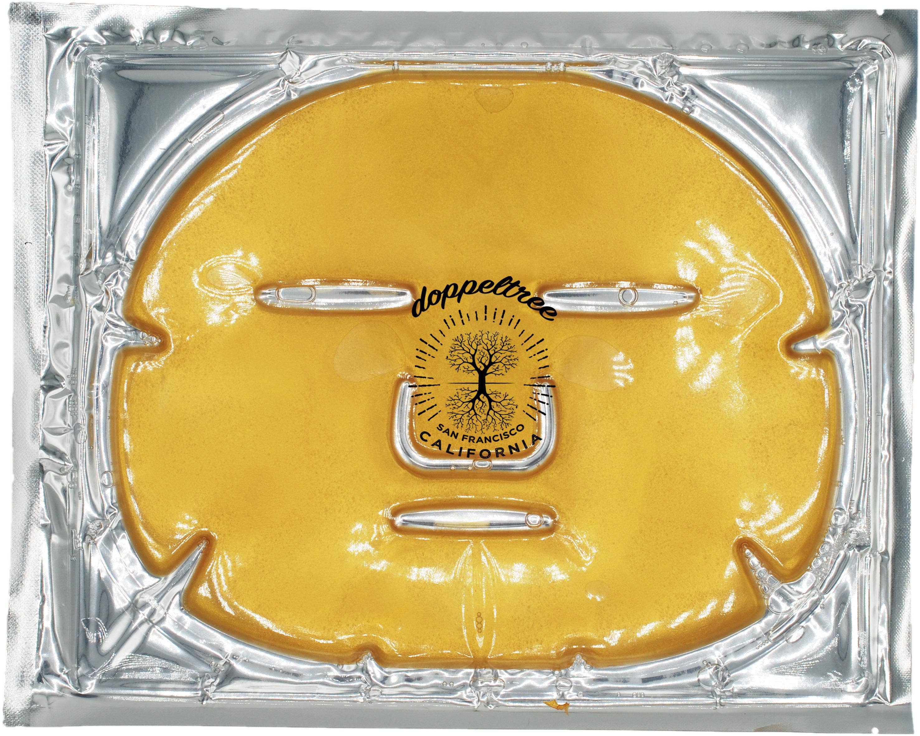 Doppeltree - Vente Masque pour le visage - Masque facial anti-rides et rajeunissant en or (5 masques)6