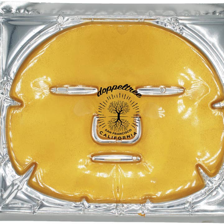 Doppeltree - Vente Masque pour le visage - Masque facial anti-rides et rajeunissant en or (5 masques)6