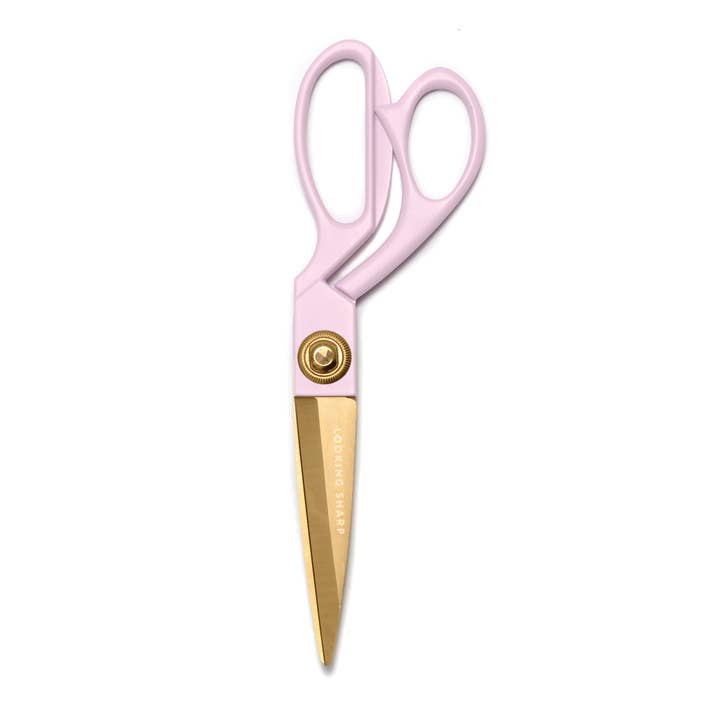 DesignWorks Ink - Wholesale Scissors - Painted Handle Etched Gold Stainless Steel Scissors