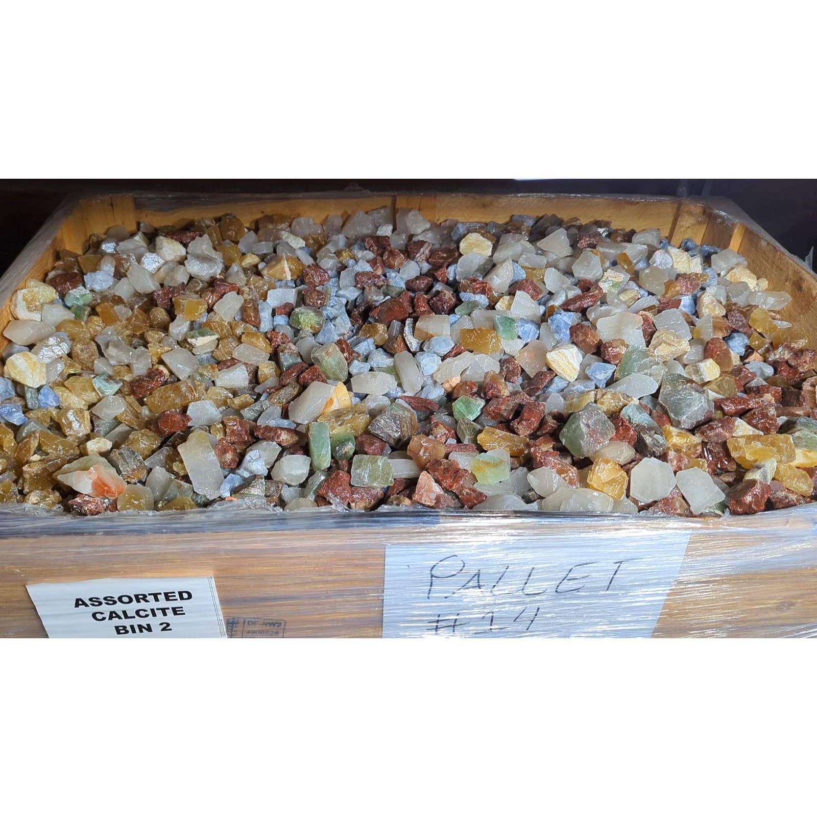 Fantasia Mining - Vente Pierre et cristal de spiritualité - Calcite brute assortie - Mexique - 1 à 2 pouces - Pierres naturelles (1 lb)1