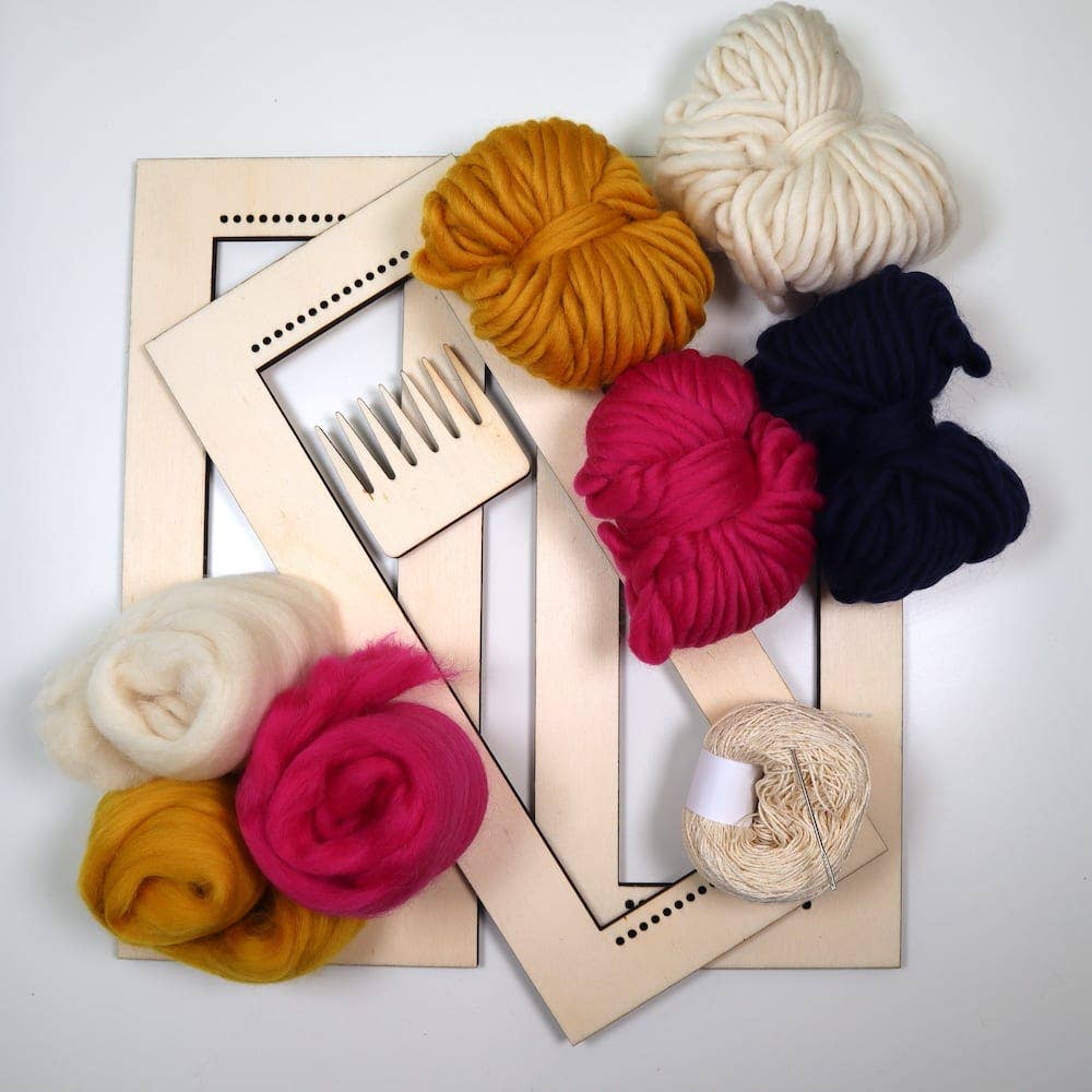Wool Couture Company – Engroshandel DIY-hobbysæt – 3 Sisters væveramme-sæt8