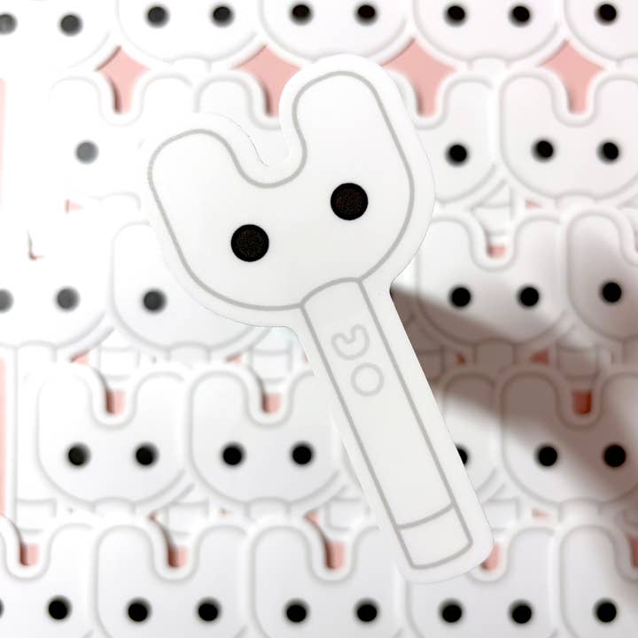 WATERPROOF NEWJEANS Lightstick Logo Vinyl Sticker Decal for wholesale by Parasol Paper