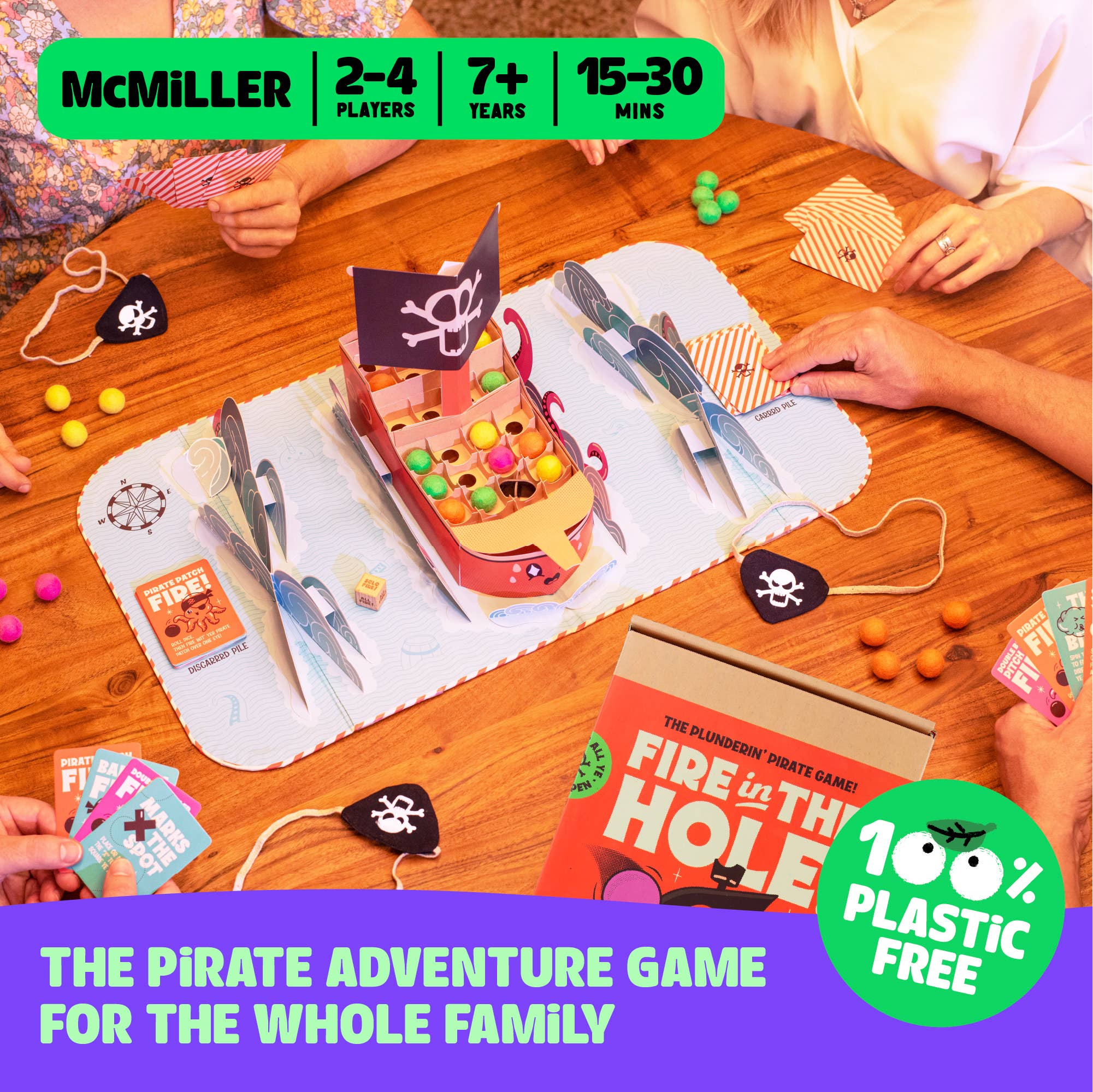 McMiLLER - Wholesale Card Game - Fire In The Hole! The Family Pirate Adventure Board Game2
