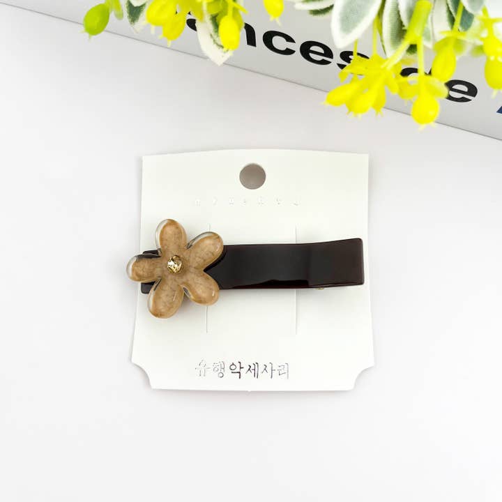 TheDivaSoap – wholesale Hårklämma - Dam – Klar acetat blomma hårklämma, Delikat blomstersidoklämma4