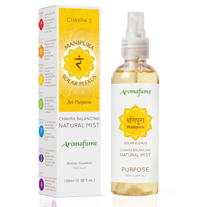 3rd Chakra - Solar Plexus - Manipura Balancing Mist for wholesale by Aromafume