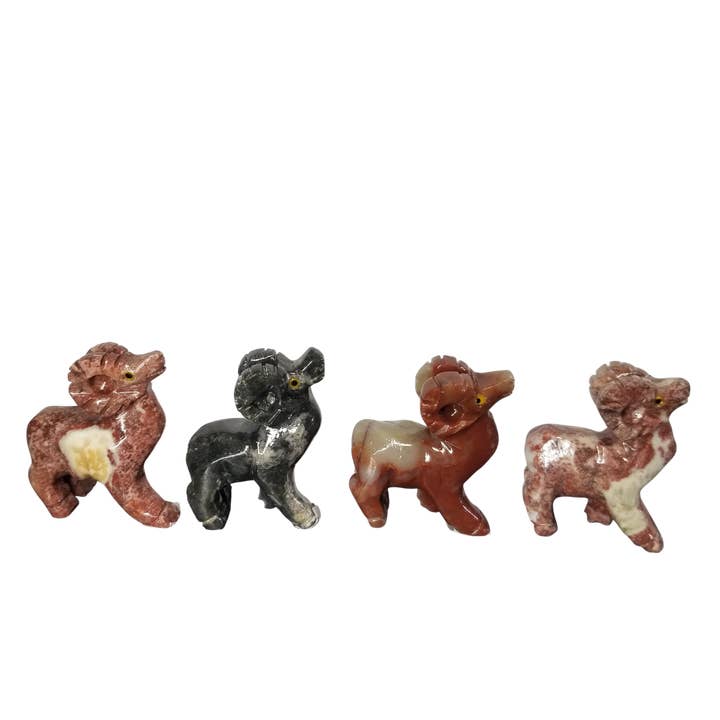 Soapstone Ram for wholesale by Crystals In Paradise