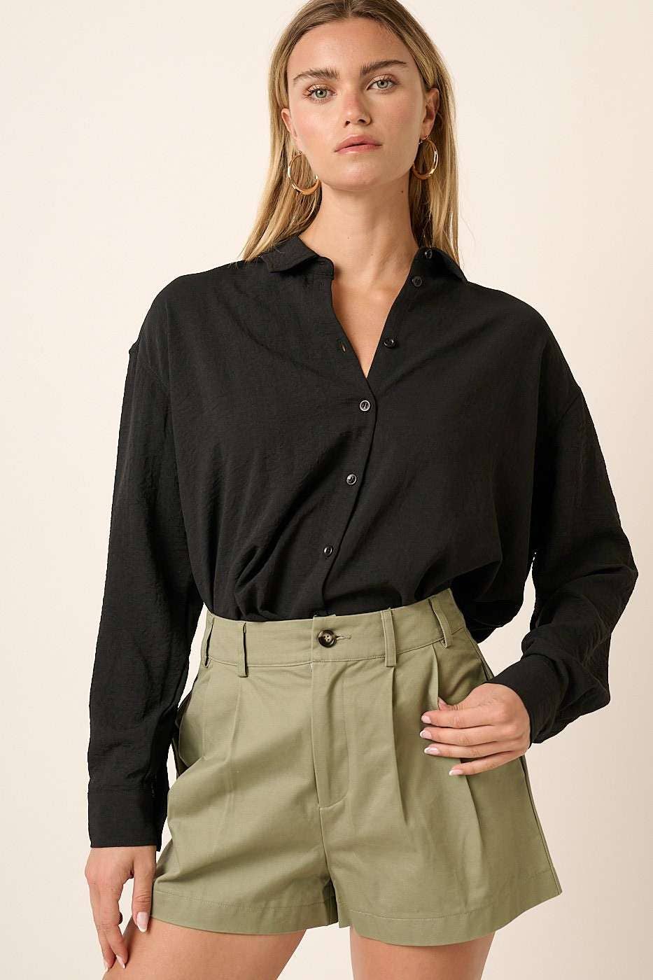 mittoshop - Wholesale Button Down Shirt - Women's - AIRFLOW BUTTON DOWN LONG SLEEVE SHIRT24