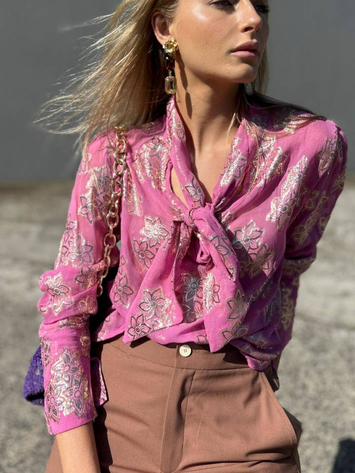 HOSS Dominique Shirt - Pink for wholesale by HOSS