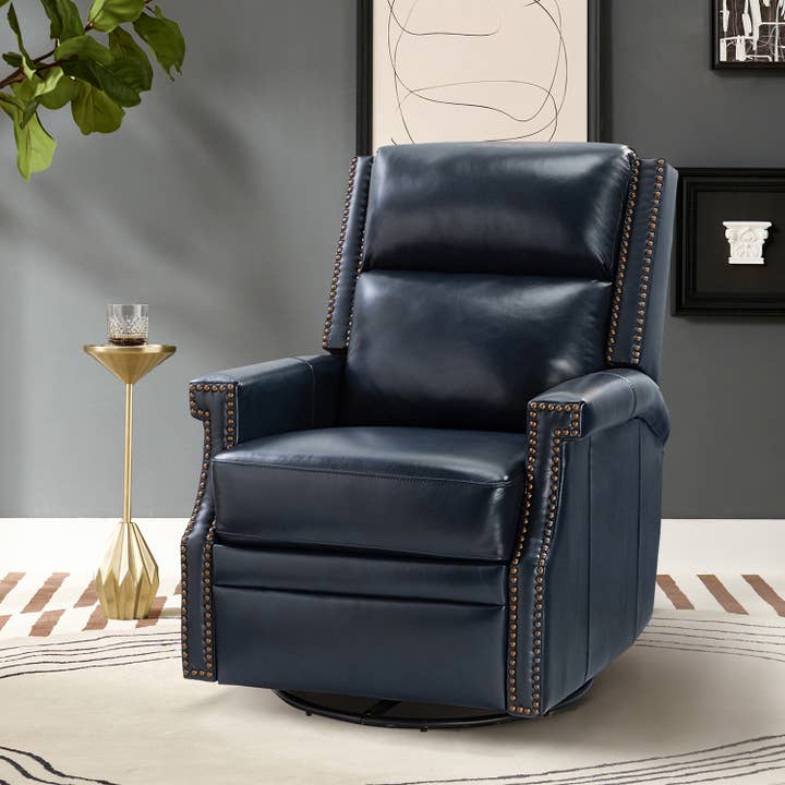 Karat Home - Wholesale Chair - Louise Genuine Leather Swivel Rocker Recliner21