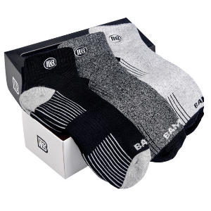 Bamboo Sports - Vendita all'ingrosso Calzini - Uomo - Confezione regalo Premium Bamboo Rayon Quarter Crew Socks1