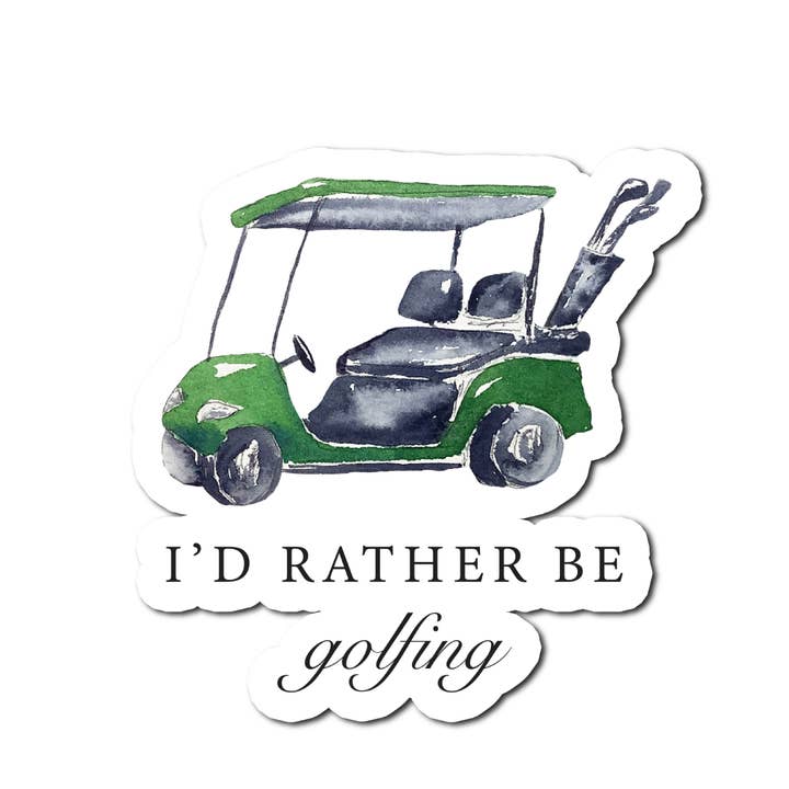 Pegatina Prefiero estar jugando al golf para venta al por mayor de Barrel Down South