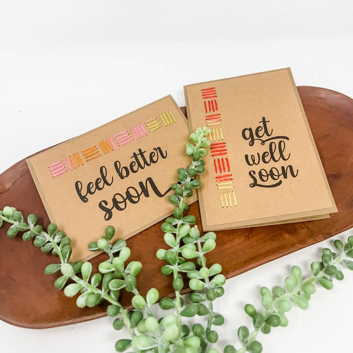 Rosie's Boutique Haiti - Wholesale Get Well Card - Feel Better Soon Greeting Cards || Assorted || Set of 43