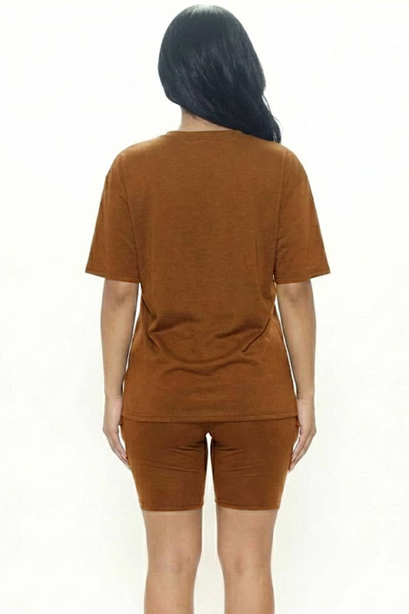 CAPELLA APPAREL - Wholesale Activewear Set - Women's - Loose Fit Top & Bike Shorts Set22