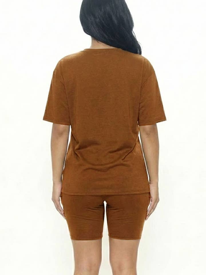 CAPELLA APPAREL - Wholesale Activewear Set - Women's - Loose Fit Top & Bike Shorts Set22