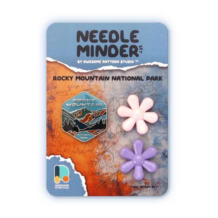 Rocky-Mountain-Nationalpark - Magnetischer Nadelhalter-Set #1 für den Großhandel von Awesome Pattern Studio