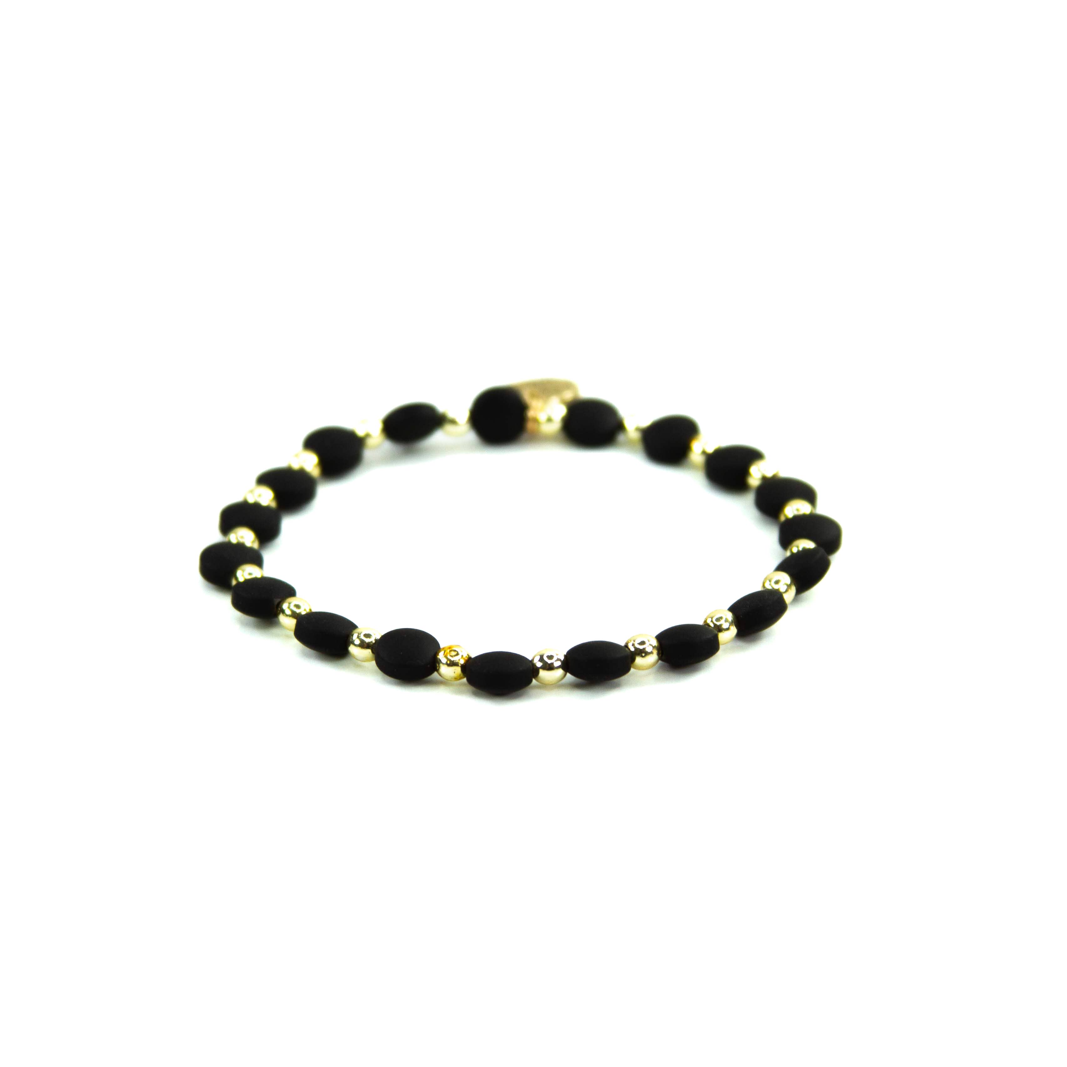 Savvy Bling - Wholesale Jewelry Set - Black & Gold beaded Bracelets4
