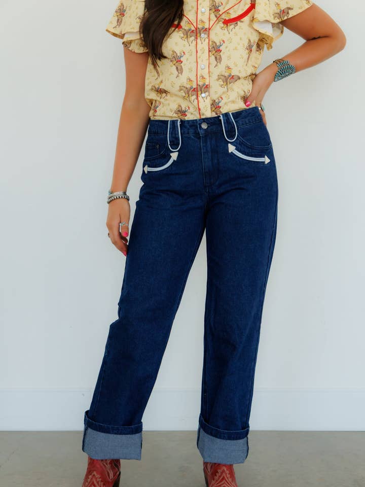 Pants, Denim Smiley HH8800 (Pack OF 7) for wholesale by Crazy Consuela